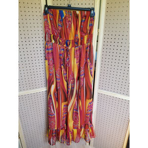 Elle Gabrielle Strapless Maxi Dress, Size 1X